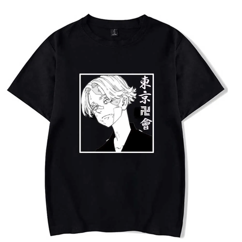 Tokyo Revengers Hot Anime T-shirt Kortärmad O-Neck Loose Fashion Print Cloth Y0809