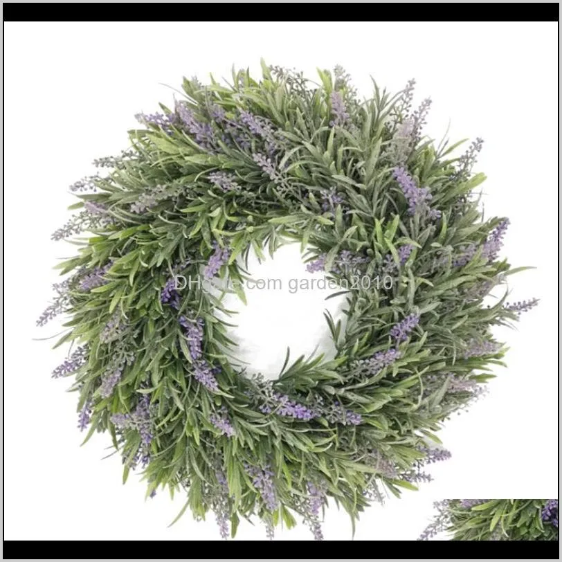 valentines day decoration artificial lavender wreath for wedding durable beautiful and decorative handmade wreath best gift