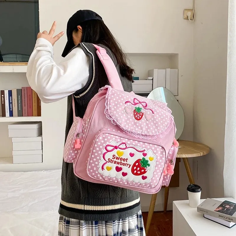 Comprar Conjunto de mochila escolar para niña de 6 a 12 años, mochila  escolar con bonito lazo a la moda, regalo para niña