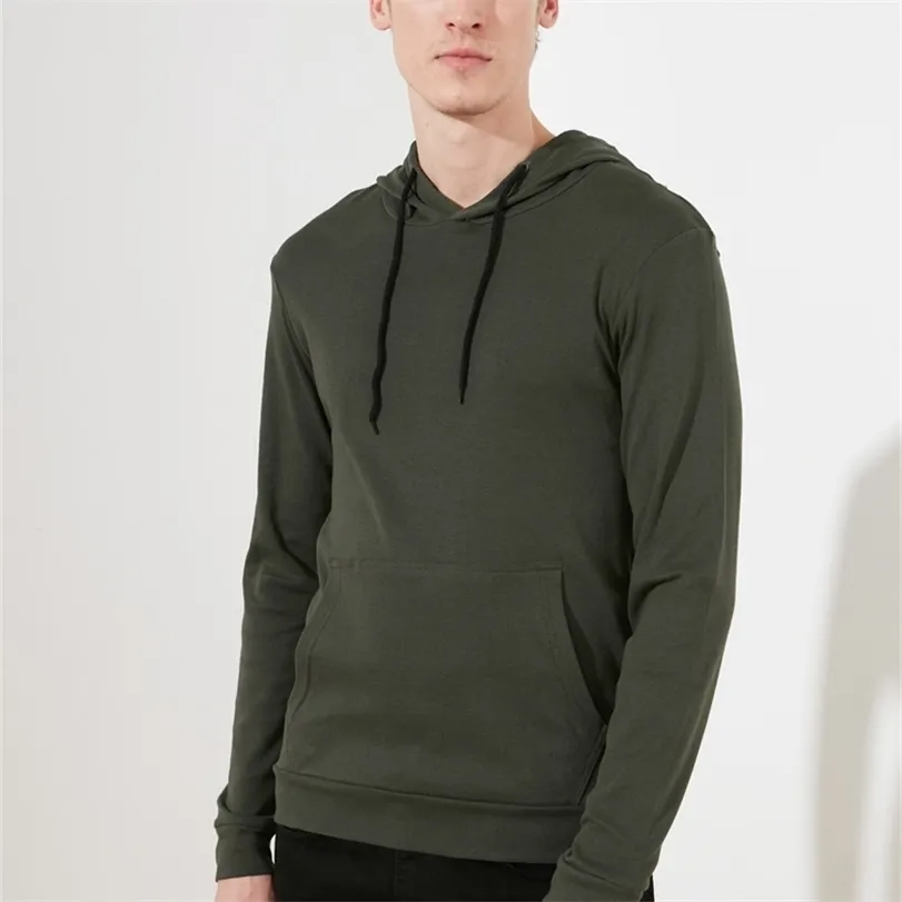 Trendyol Men's Long-Sleeved Hooded T-shirt TMNAW21TS0228 220309