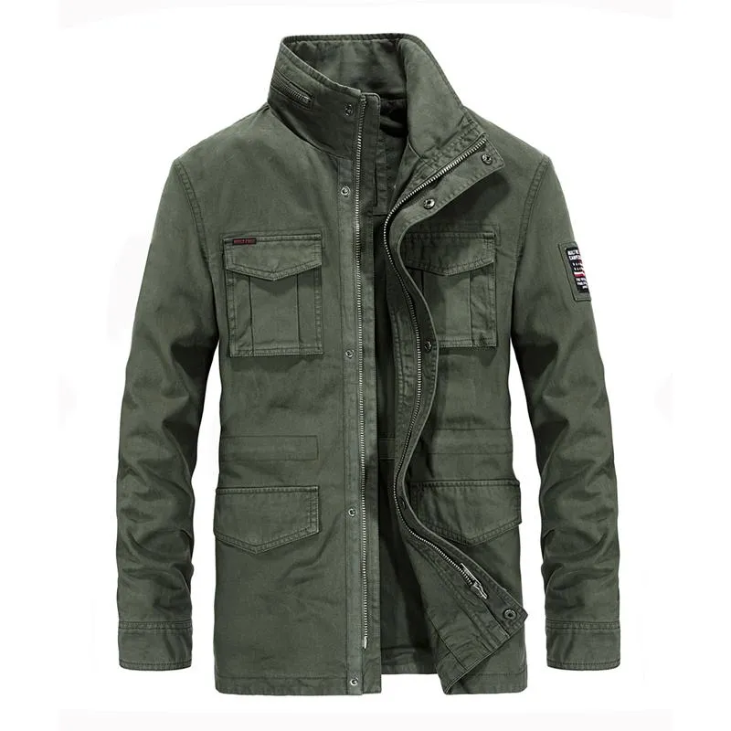 Mens Cargo Jacket Cotton Pilot Army Coat For Combat Tactical And Work Plus Size Asian L 4XL From Blueberry12 47.53 DHgate.Com