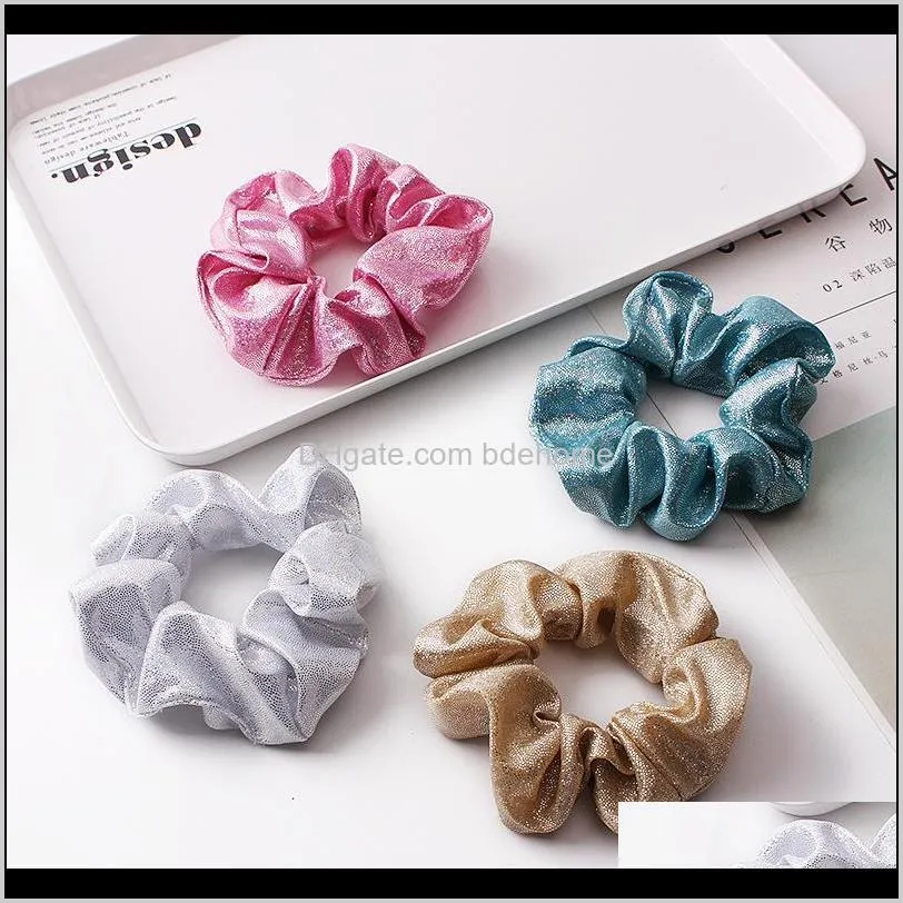 amazon bestseller innovative gradient color fabric yiwu factory high quality wholesale custom hair scrunchies hair ties 2019