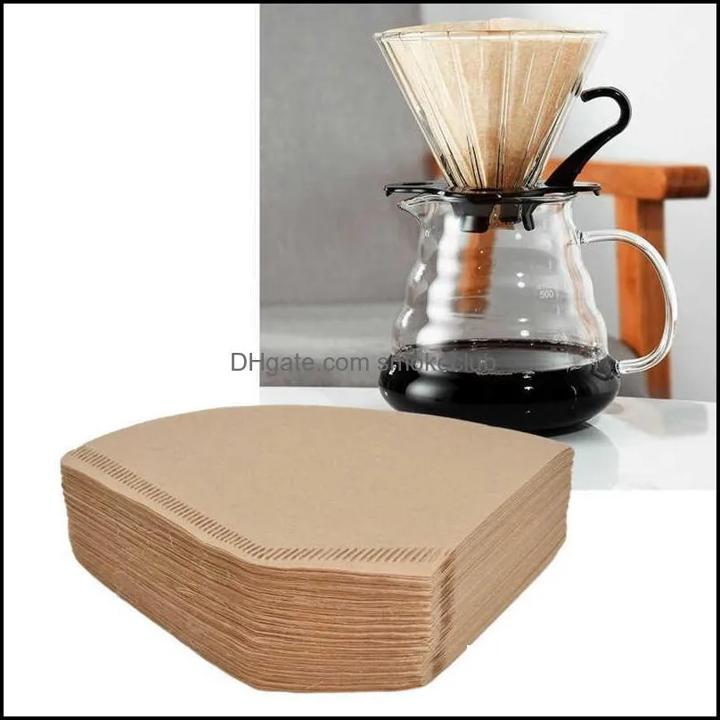 Coffee Filters Strainer Paper Filter Disposable For 2-4 Cups Kitchen Restaurant Shop