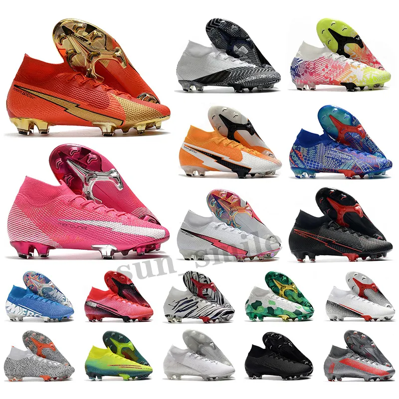 Superfly 8 VIII 360 Elite FG Soccer Shoes XIV Dragonfly Cr7 Ronaldo Impulse Pack 14 MDS 004 Mens Mulheres Meninos High Football Boots Cleats US3-11