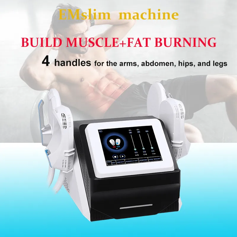 Autres équipements de beauté 2 ou 4 POIGNÉES Machine de beauté EMT EMSlim haute intensité teslasculpt Stimulat musculaire électromagnétique Modelage corporel non invasif