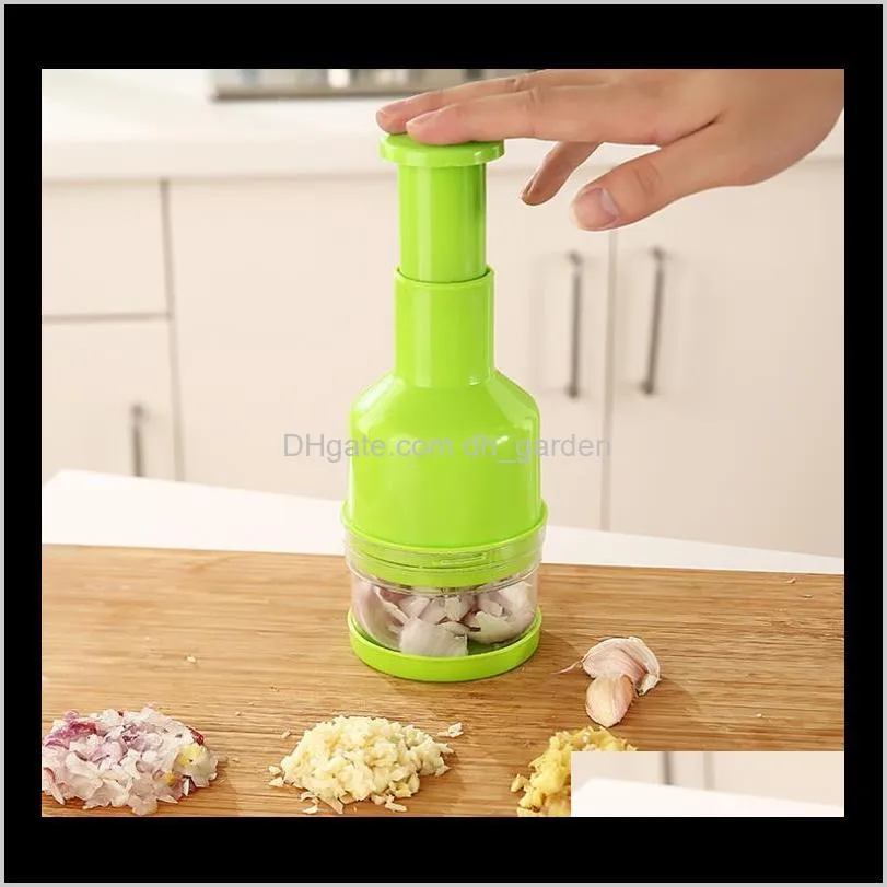 stainless steel hand pressure type shredder the kitchen chop ginger onion vegetable cracker cutting onions device hand pressure type