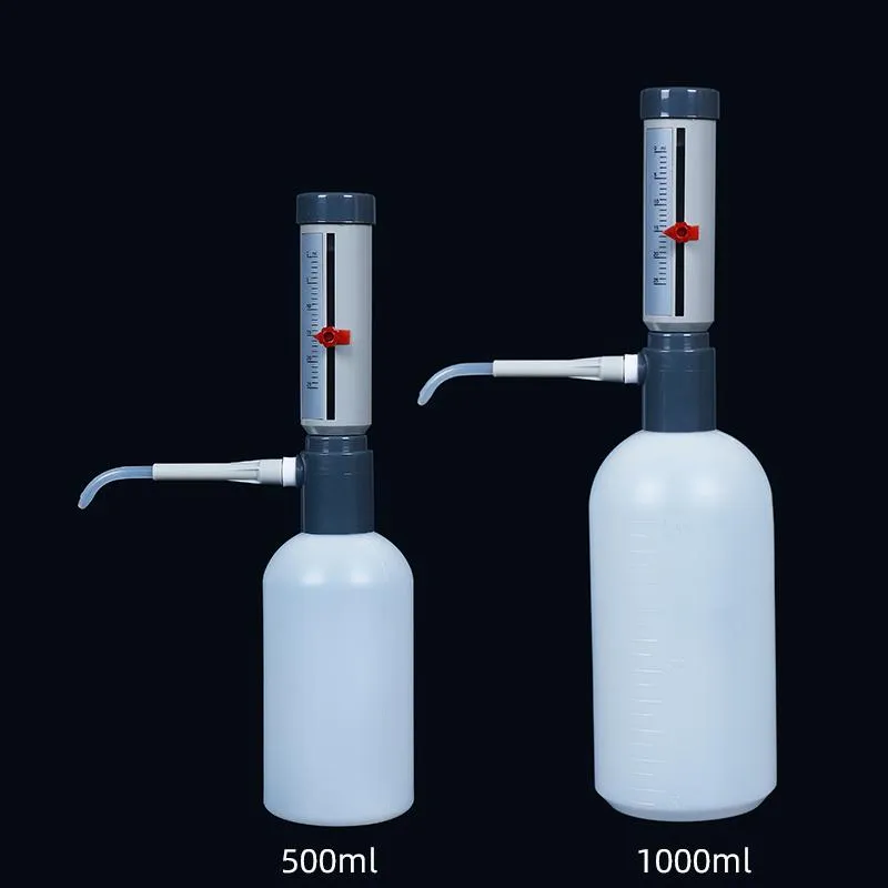 Laborbedarf, Labor-Flaschenaufsatz-Spender, Gispenser, 0–25 ml, Hülsentyp, verstellbarer quantitativer Separator