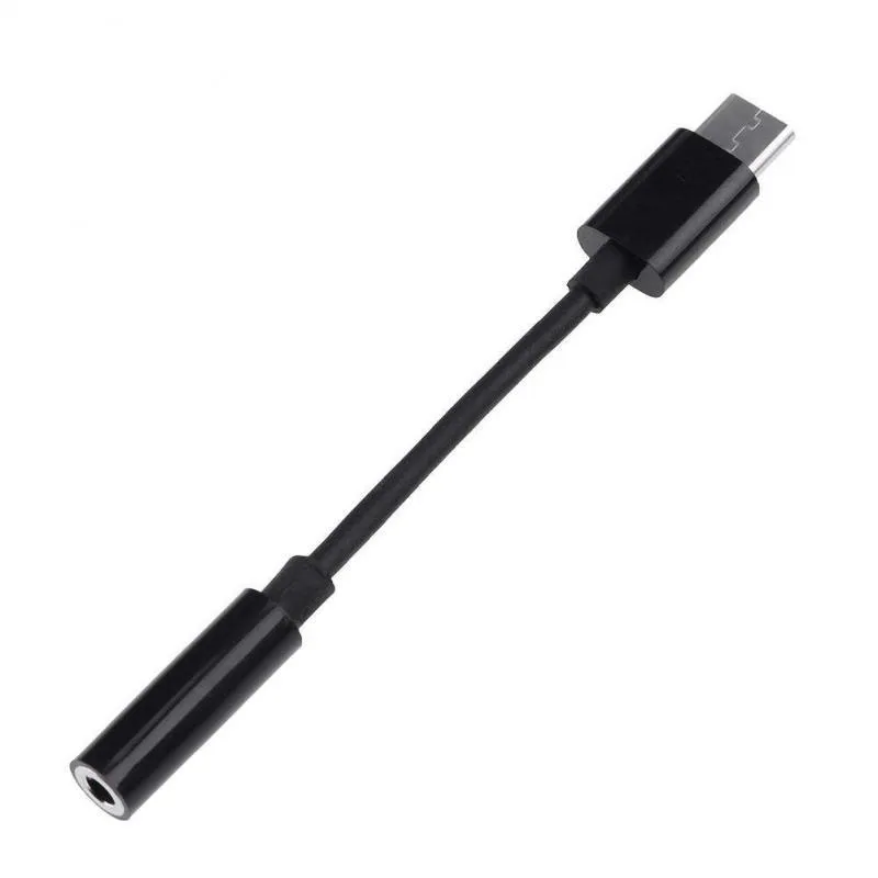 Adattatore Aux da 3,5 mm di tipo C originale Adattatore jack da USB C a 3,5 mm per cuffie Cavo audio Adattatore jack per cuffie Aux per Xiaomi6 Mix2 D