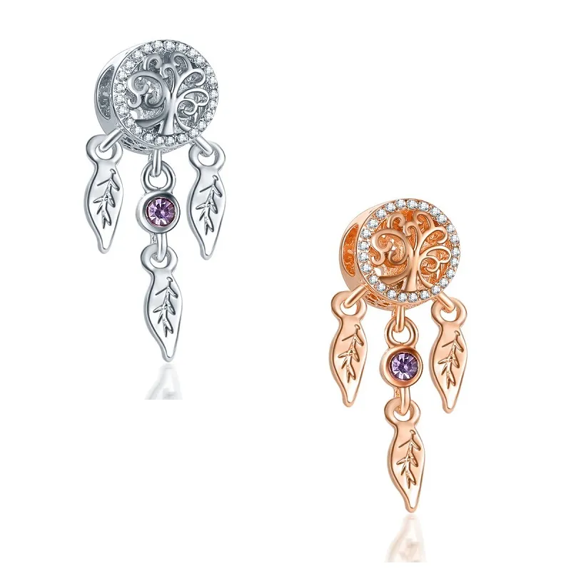 Fits Pandora Bracelets 20pcs Dream Catcher Enamel Pendant Spacer Charms Beads Silver Charms Bead For Women Diy European Necklace Jewelry