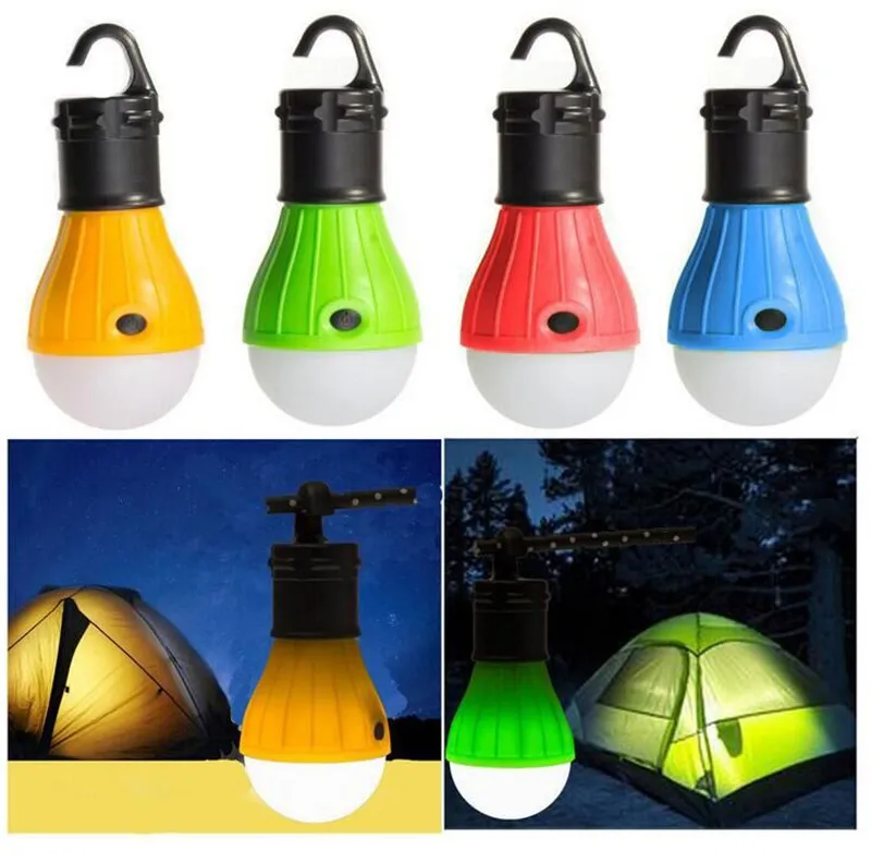 キャンプ家具アクセサリーのための小型ポータブルランタンテントライトLEDの電球緊急灯の防水ハンギングフックの懐中電灯