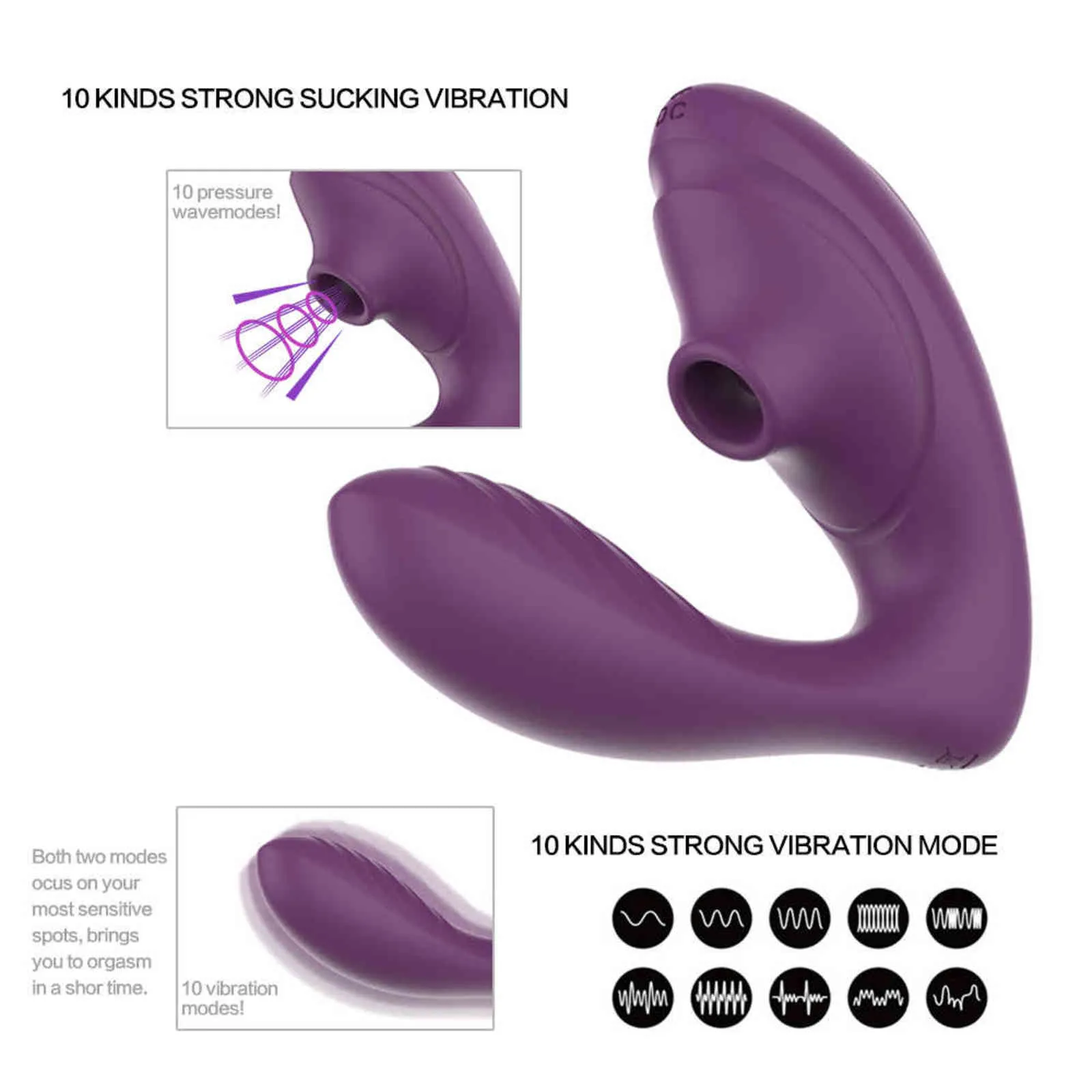 Clit Sucking Vibrator G Spot Clit Dildo Vibrators Clitoris Stimulator With 10 Speeds Vibrating Sex Toys For Woman Adult Sex Shop (7)