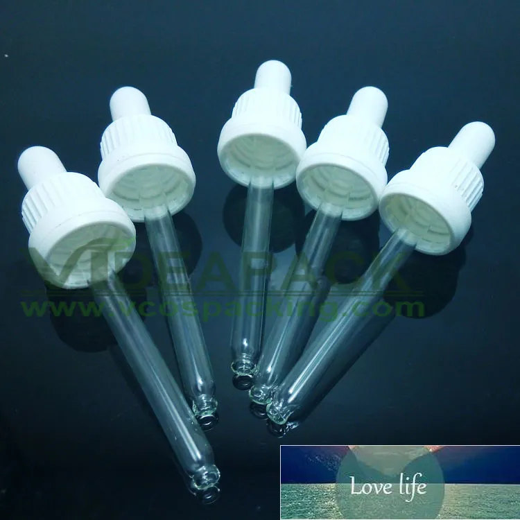coperchio contagocce in vetro tappo antimanomissione / coperchio in plastica bianco nero collo 18 mm 5 ~ flaconi da 100 ml dimensioni standard comuni
