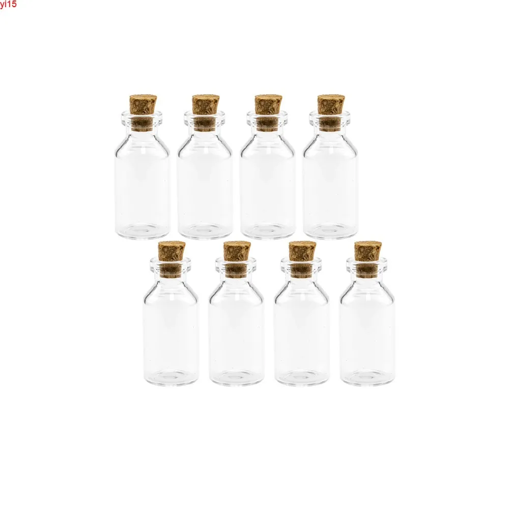 Petits bocaux en verre avec couvercle en bois 18*40*7mm 5 ml Mini bouteilles vides flacon 100 pcs/lot bonne quantité