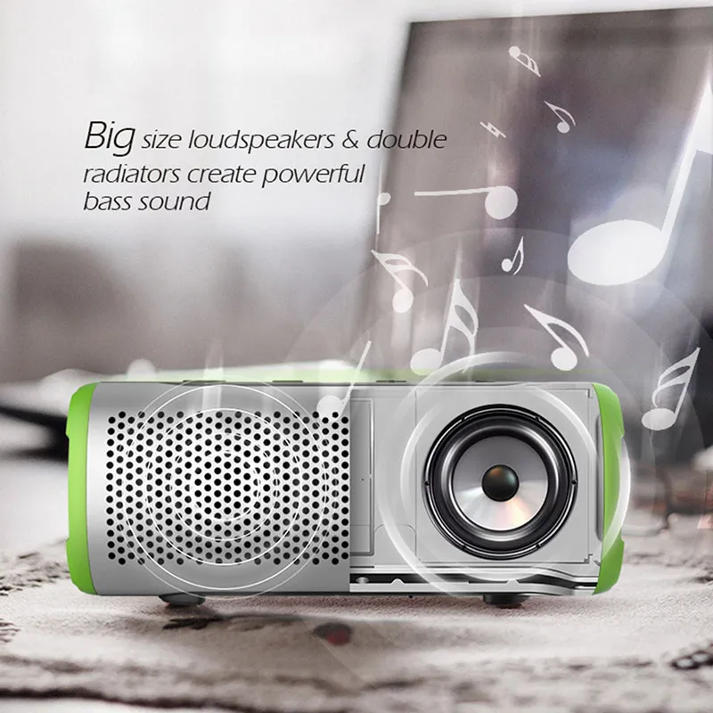 Altoparlante Bluetooth portatile Esterno impermeabile Wireless Bass Sound Stereo Surround Subwoofer Supporto vivavoce AUX Riproduzione musicale MP3
