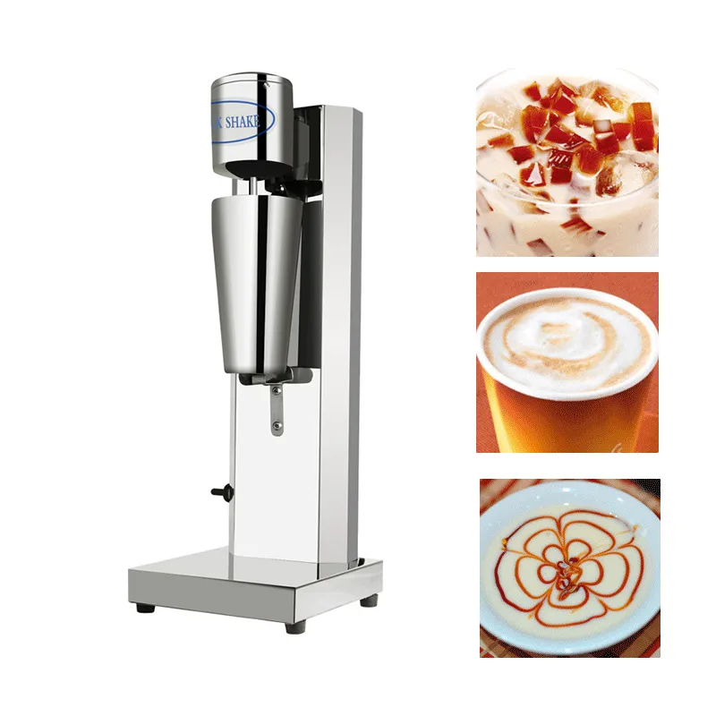 Ticari Milkshake Maker İçecek Mikser Elektrikli Süt Frother Paslanmaz Çelik Kokteyl Karıştırma Makinesi