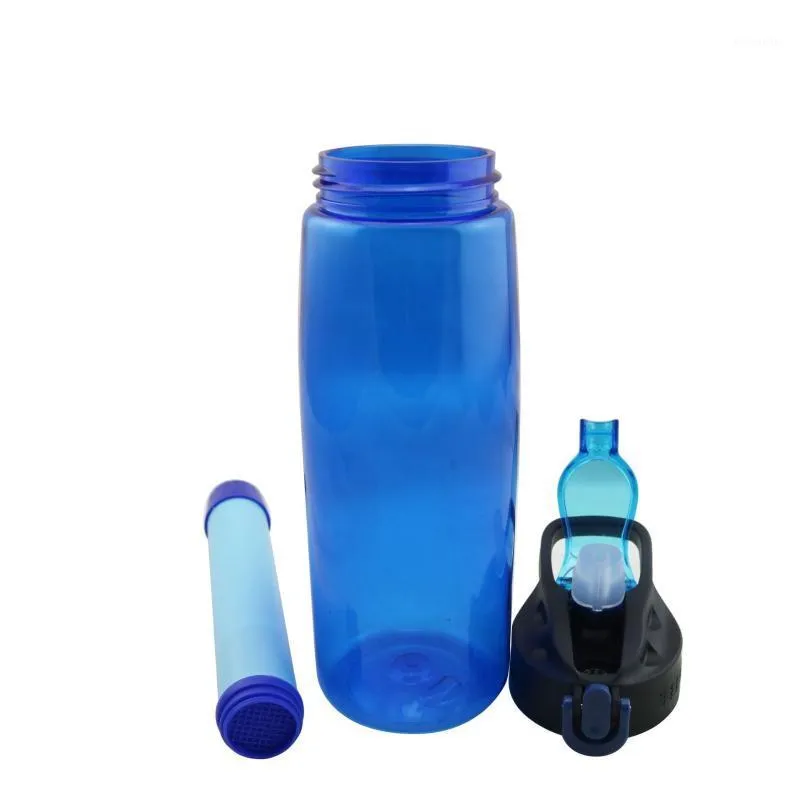Bouteille d'eau Fonoun bouteilles de sport avec filtre boussole Tritan matériel facilement Portable étanche 650 ml FN8637