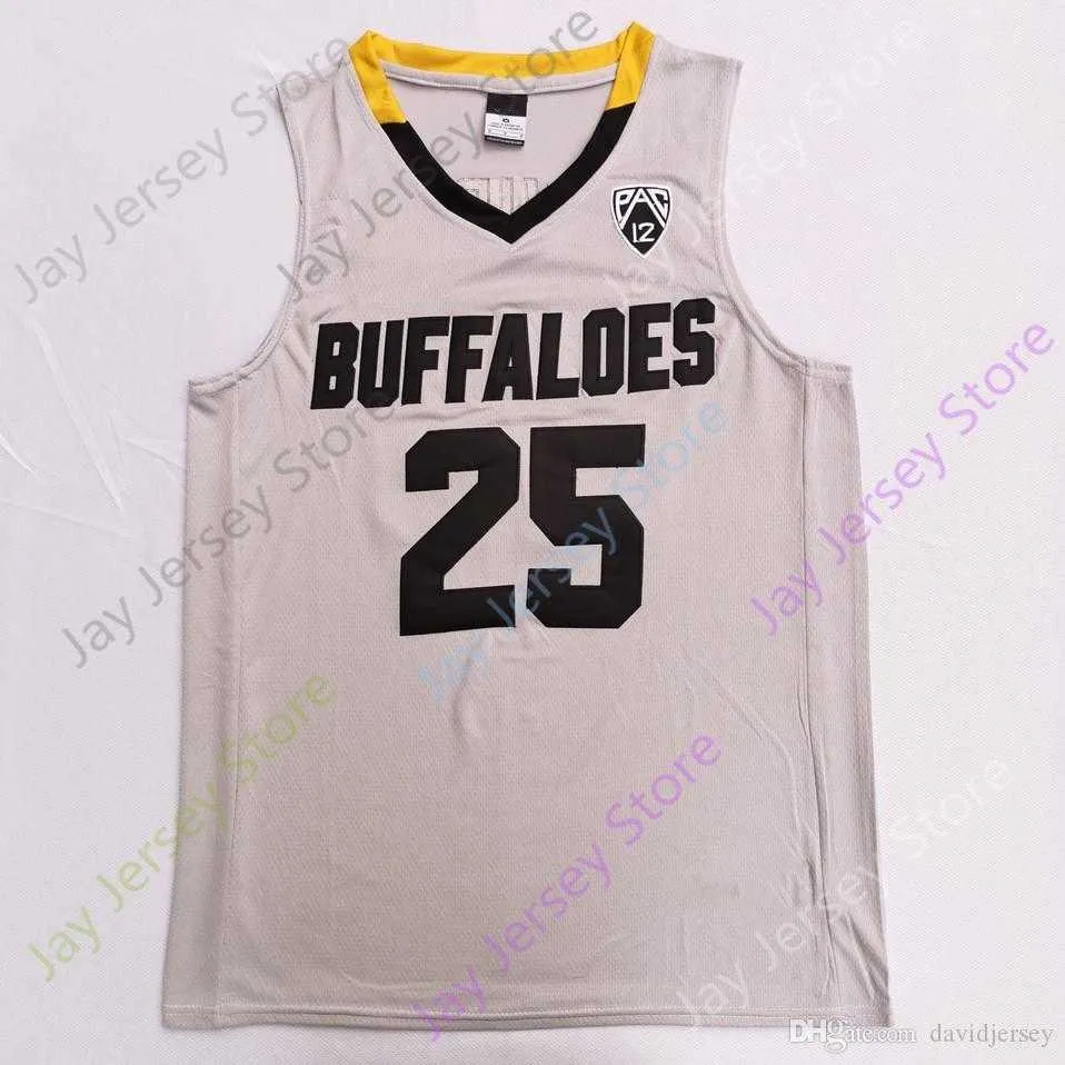 Colorado Buffaloes Basketball Jersey NCAA College 1 Tyler Bey 25 McKinley Wright IV 5 D`Shawn Schwartz 25 Dinwiddie 4 Billups 21 Evan Battey