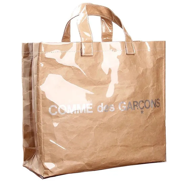 2021 Summer Women Grande capacità di grande capacità Lady Totes Casual Sezione Squala Pvc Kraft Piegliata Piattata Famma