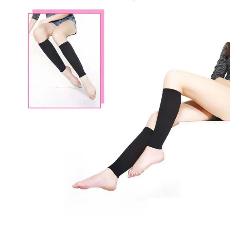 Chaussettes de sport soulager jambe mollet manches varices Circulation Compression élastique bas soutien 1 paire extérieur