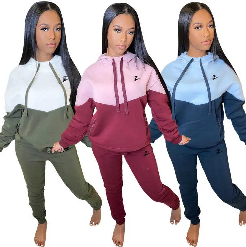 Femmes Survêtements Vêtements Deux Pièces Ensembles 2 pièces femme ensemble femmes survêtements grande taille Jogging Sport Costume Doux À Manches Longues Survêtement Sportswear