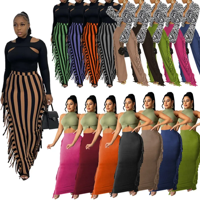 Vrouwen Rok en Broek Side Kwastje Jurk Elegante Unieke Robe Rechte Skinny Bodycon Hight Taille Stretchy Hot Streetwear Style Plus Size