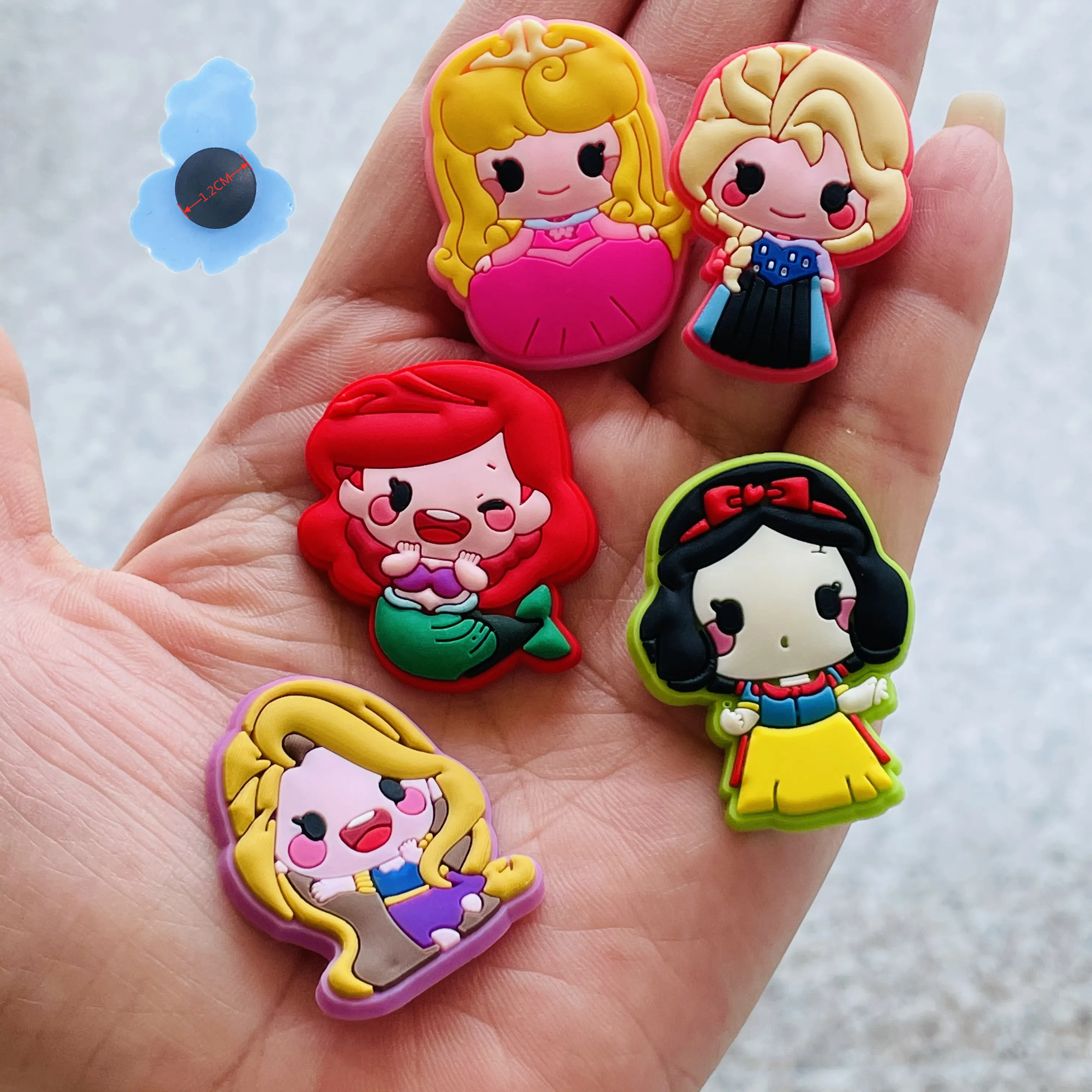 Mermaid Shoe Decoration Charms For Girls Soft Rubber Buckles, Jibbitz