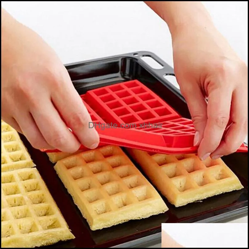 Practical Waffle Makers For Kids DIY Silicone Cake Mould Bakeware Set Nonstick Baking Mold 2021 Moulds