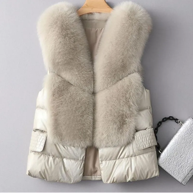 Coletes femininas curtas colete colete faux peles mulheres winter gilet casaco coreano moda sem mangas cintura top quente beber preto chaleco muje