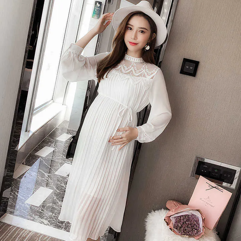 Fashion Maternity Dresses Long Casual Pregnancy... From Cong05, $21.3