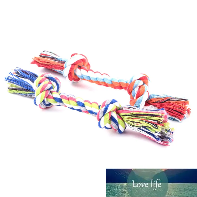 17cm Trwała pleciona liny Bone Pet Dog Puppy Bawełna Chew Training Zabawki Cleaning Tooth Knot Toy Pet Supplies Cena fabryczna Ekspert Projekt Quality Najnowsze Styl Original