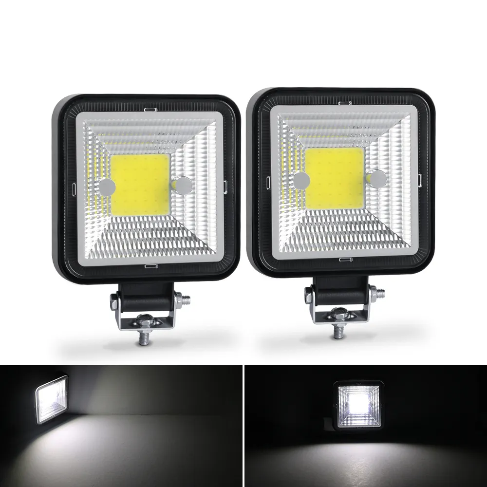 Fari a LED portatili da lavoro a LED da 3 "per fuoristrada 4WD SUV UTV 4x4 camion Pickup Flood Driving Lamp 12V 24V bianco 6000K