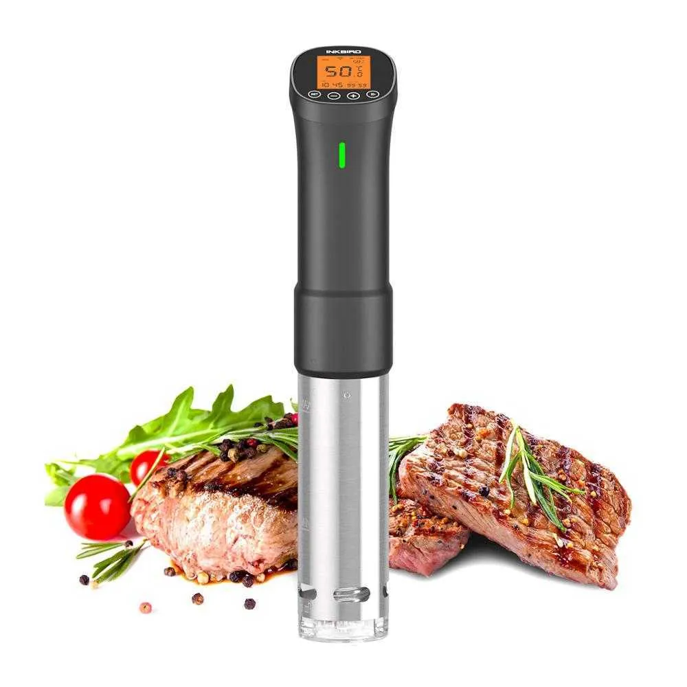 Inkbird ISV-200W Wi-Fi Mutfak Sous Vide Hassas Ocak 1000 W Daldırma Circulatorstainless Çelik Bileşenleri ile Yavaş Cook 210719