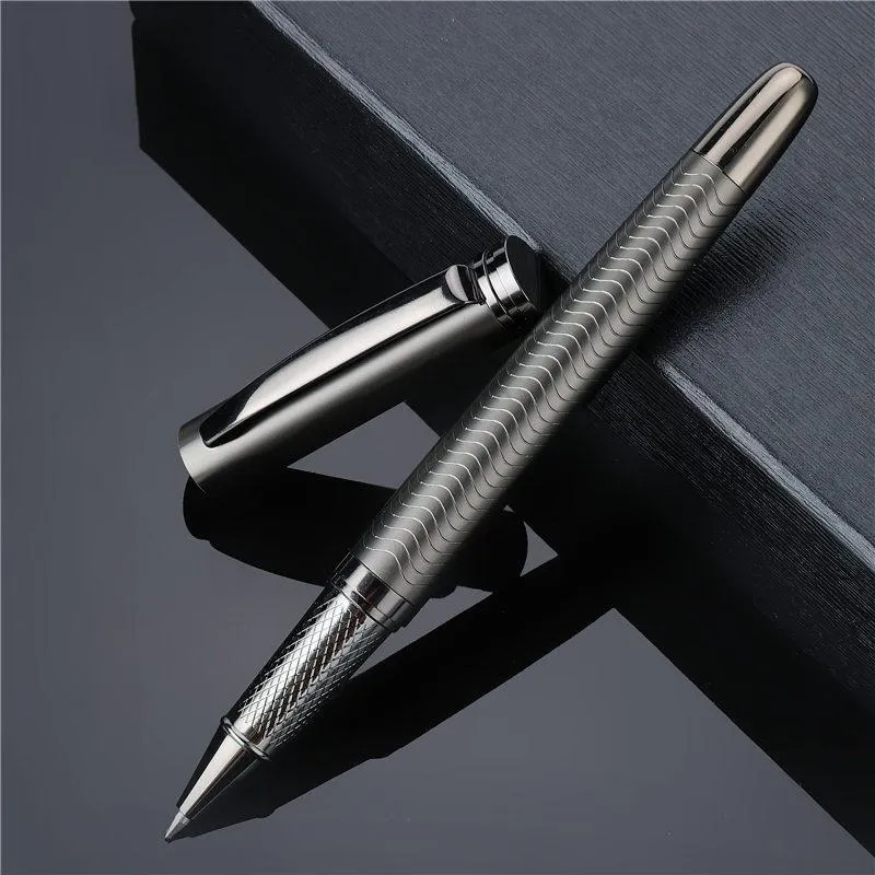 Ballpoint stylos 1 pc luxury metal stylo de haute qualité écrite de la signature de la calligraphie bureau