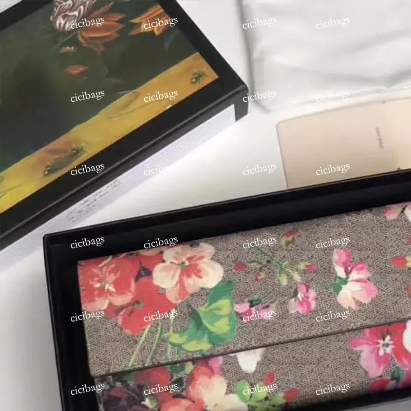 Luxus-Designer-Taschen Blumenmappe hohe Qualität Damen Dame Original-Marken-Handtaschen Mode schwarz Gold Kaviar Kartenhalter aus echtem Leder kleine Geldbörsen