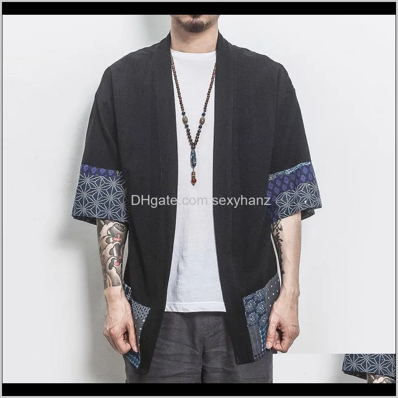 cotton linen shirt jackets men chinese streetwear kimono shirt coat men linen cardigan jackets coat plus size 5xl