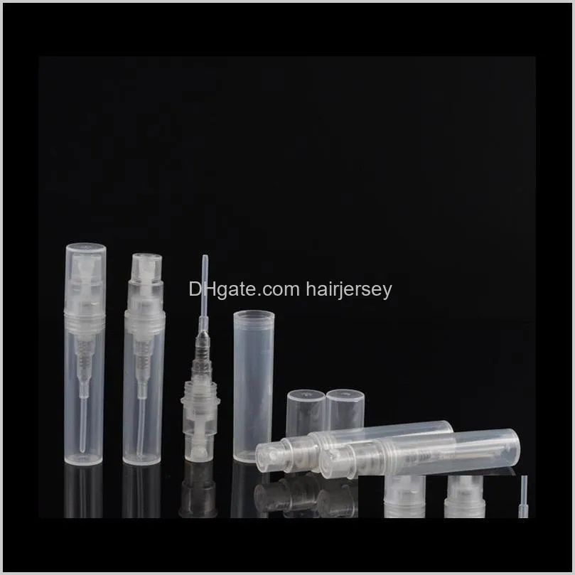 3ml atomizer empty clear plastic bottle spray refillable fragrance perfume scent sample bottle for travel party makeup