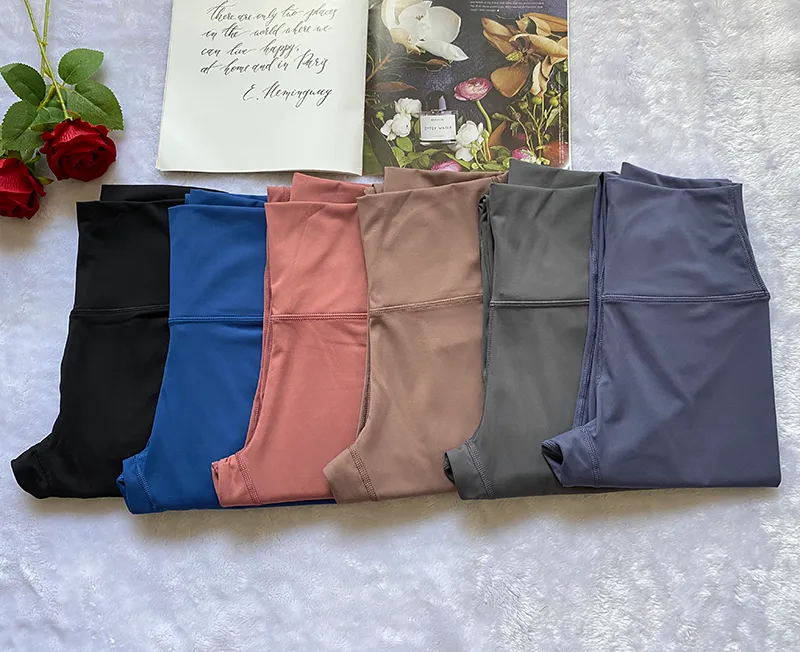 Pantalon de Yoga en tissu Lycra, extensible dans les quatre sens, vêtements de sport, Leggings pour femmes, pantalons de sport de plein air