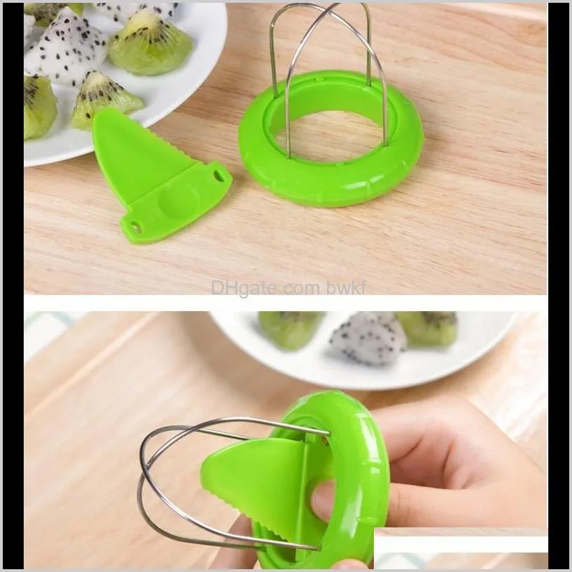 hot sale mini fruit kiwi cutter peeler slicer kitchen gadgets tools kiwi peeling tools for pitaya green