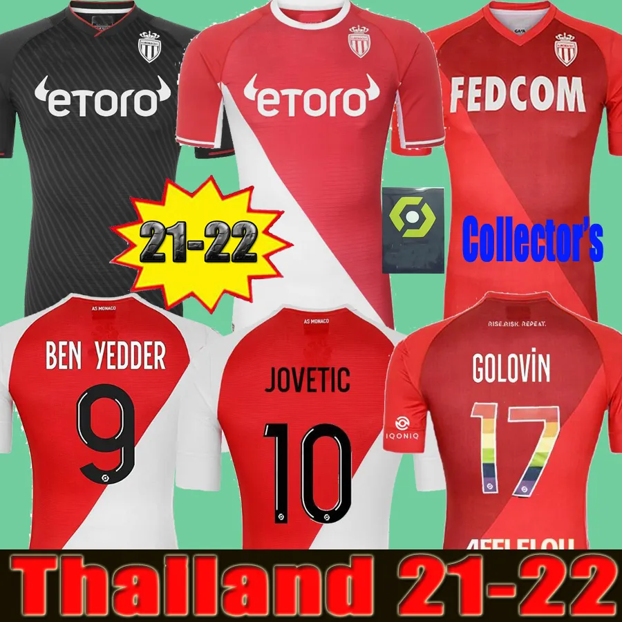 2021 2022 As Monaco Soccer Jerseys Especial Volland Jovetic Maillots De Pie  Colector 21 22 B.Badiashile Ben Yedder Gelson Fabreags Golovin Hombres  Camisa De Fútbol Para Niños Por Tmq0815, 7,19 € | Es.Dhgate.Com