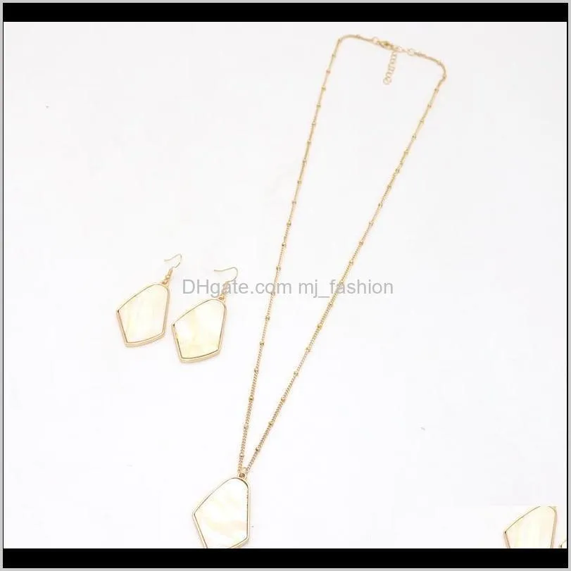Halsband hängar smycken vita skal geometriska söta hängen halsband söt halsband PS0779 droppleverans 2021 a3ijc