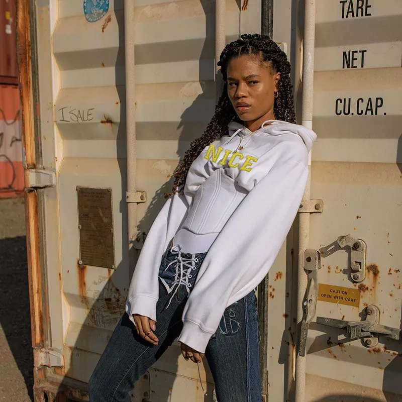 White sports hoodies womens 2025