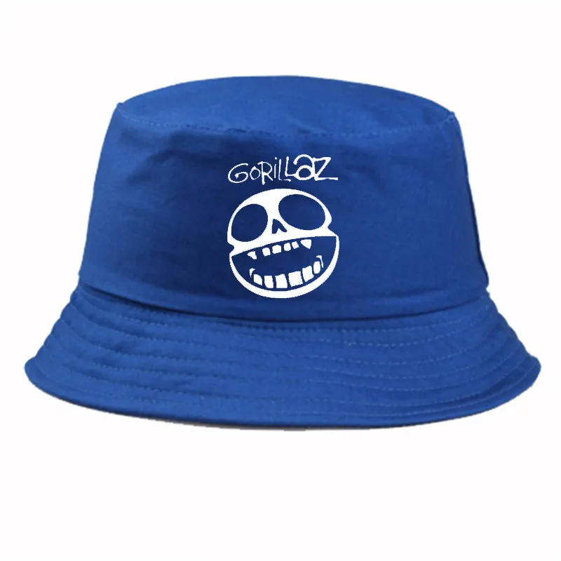Gorillaz Rock Band Print Gcds Bucket Hat Sun Visor Fishing