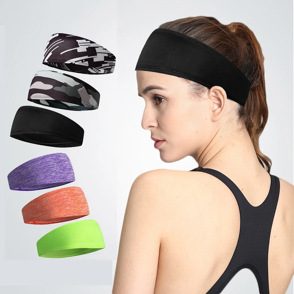 3 pcs headbands sweatbands mulheres homens faixas de cabeça para exercício esportivo exercício ciclismo caminhadas tênis basquete