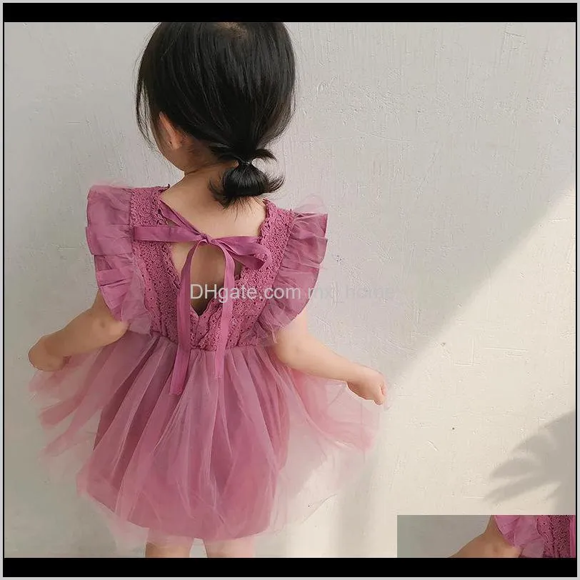 2021 new children of the child summer ed as girls birthday party clothes princess tutu baby ede4