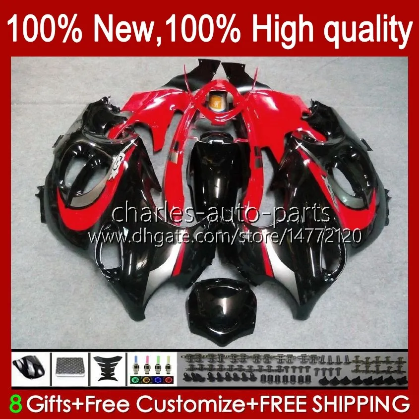 Kropp för Suzuki Katana GSX600F GSXF600 GSXF750 GSXF 600 750 CC 98 99 00 01 02 29NO.38 600cc 750cc GSX750F GSXF-600 GSXF-750 1998 1999 2000 2001 2002 Fairing Red Black Blk