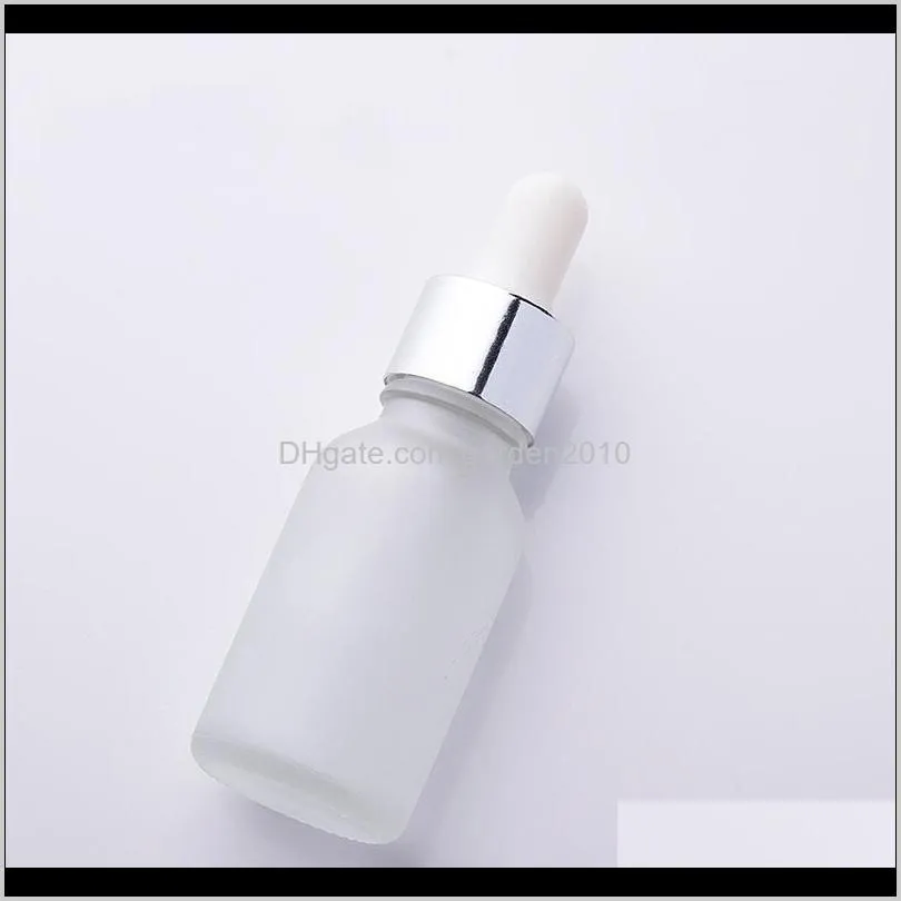 5-100ml dropper bottle frosted glass empty cosmetic packaging container liquid pipette  oil bottles travel