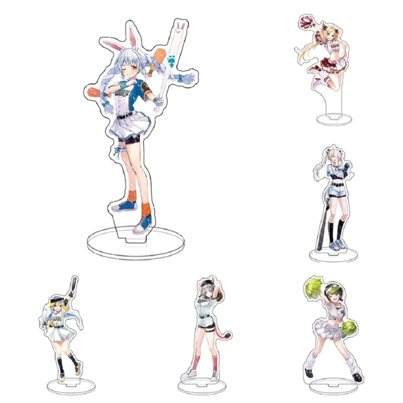 Брелок аниме голология VTUBER акриловый USADA Pekora Uruha Rushia Hosimati Suisei Inugami Arone Bags Stand Model Figure Fans Beychain