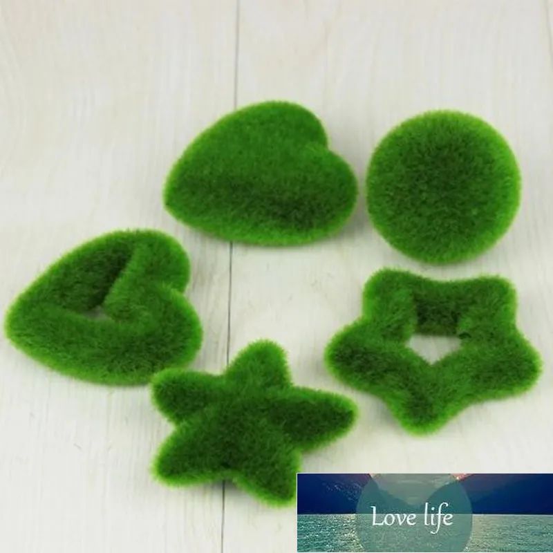 Fake moss flocking lawn micro landscape succulent DIY Home Party Decoration