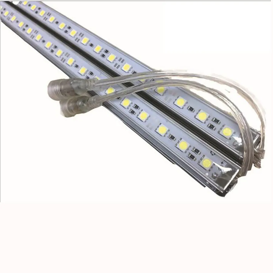 50PCS IP68 Waterproof LED Bar DC 12V 24V 50cm 100CM 36LED 5050 SMD Hard Rigid Strip Cabinet Bar Light Use of Underwater