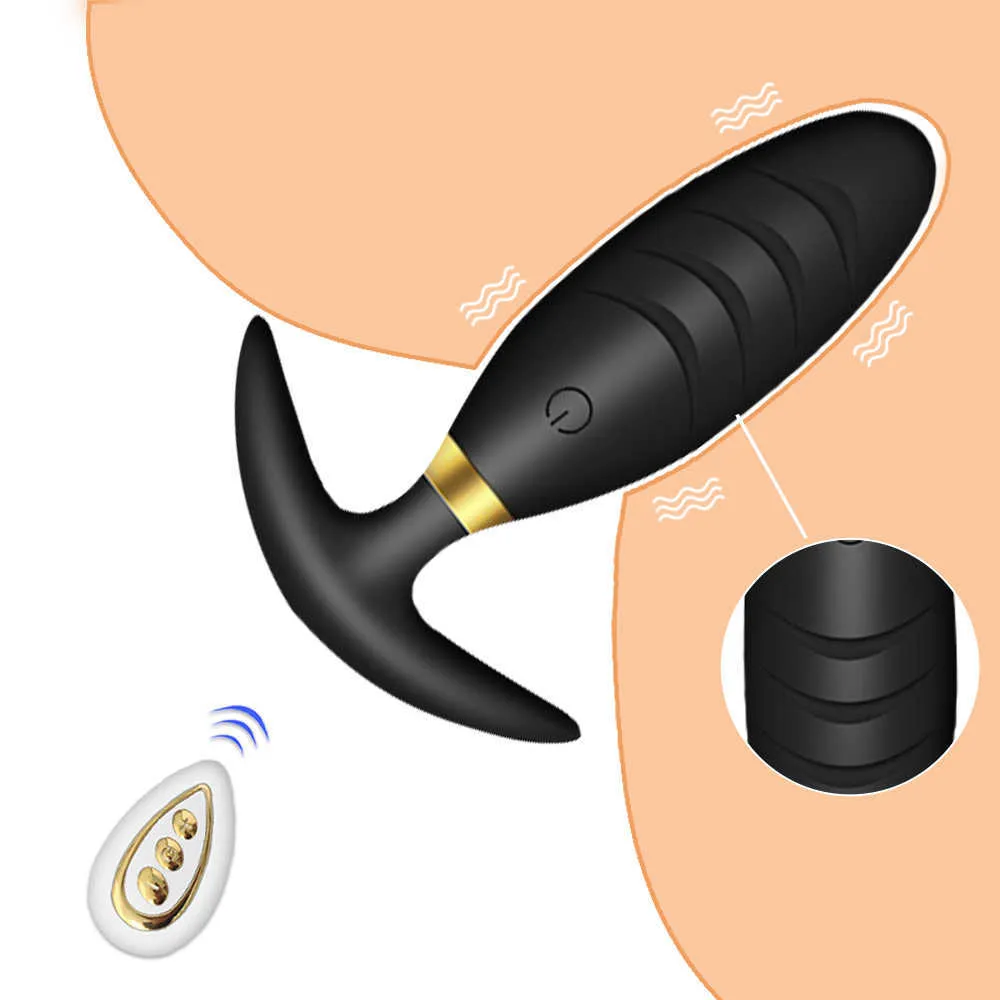 Vibratore anale per donna uomo butt plug massaggiatore prostatico telecomando senza fili vaginale palline Kegel merci giocattoli del sesso gay per adulti